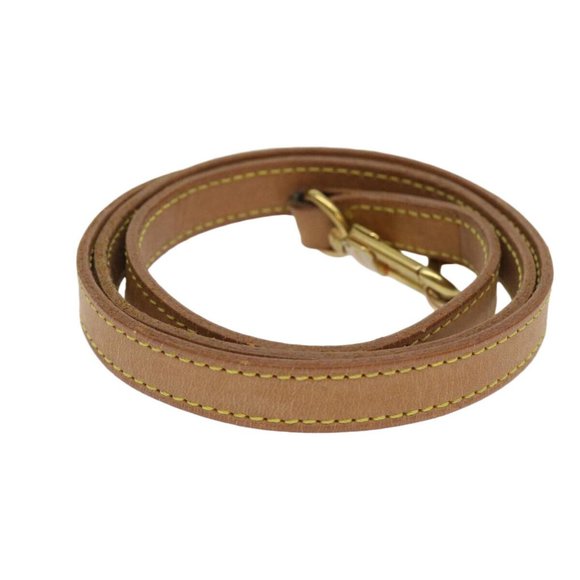 LOUIS VUITTON Shoulder Strap Leather 36.2"" Beige LV Auth - Picture 3 of 7